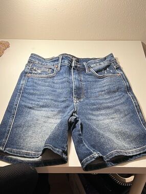 Judy Blue Men's Distressed Blue Denim Shorts